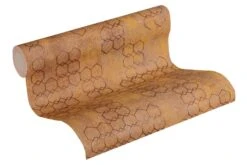 Tapete Vlies Grafisch Muster Orange Kupfer 37424-3