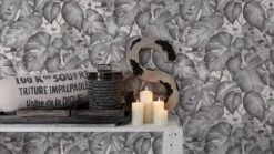 Vlies-Tapete Blätter Affen Weiß Grau Livingwalls 36625-2 -livingwalls Tapeten Vlies Tapete Blaetter Affen weiss grau AS Creation