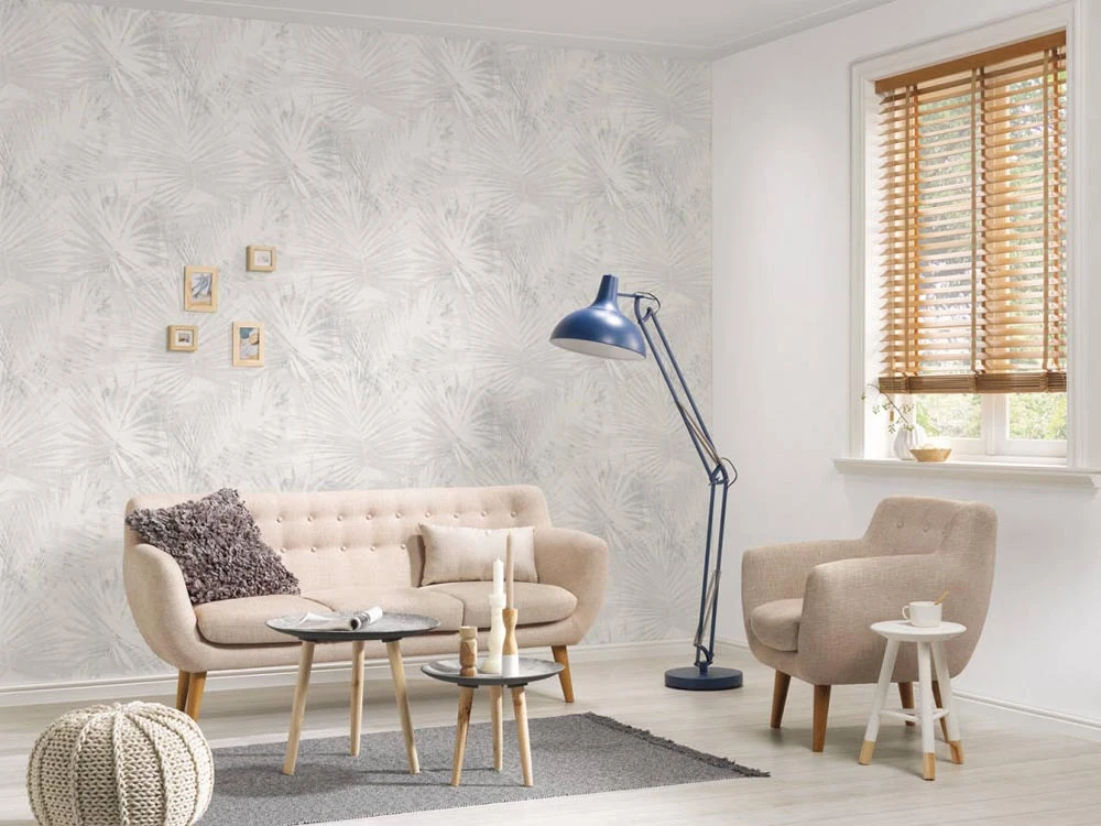 Vlies Tapete Palmenblatt hellgrau Hygge livingwalls 36385-1 Vlies Tapete Palmenblatt Hellgrau Hygge Livingwalls 36385-1 -livingwalls Tapeten Vlies Tapete Palmenblatt hellgrau Hygge livingwall