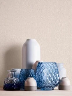 Vlies Tapete Rauten Ethno Beige Hygge Livingwalls 36381-3