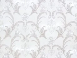 Tapete Hermitage Ornament Weiß Grau Metallic 94338-5