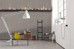 Vliestapete Beton-Optik Vintage Dunkelgrau 36911-1 -livingwalls Tapeten Vliestapete Beton Vintage braungrau braun Glanz 36911 1 191304 2