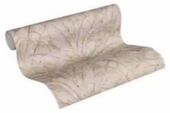 Vliestapete Blätter Tropisch Taupe Gold Glanz 36927-5 -livingwalls Tapeten Vliestapete Blaetter Farn graubraun gold Glanz 36927 5 191365 2
