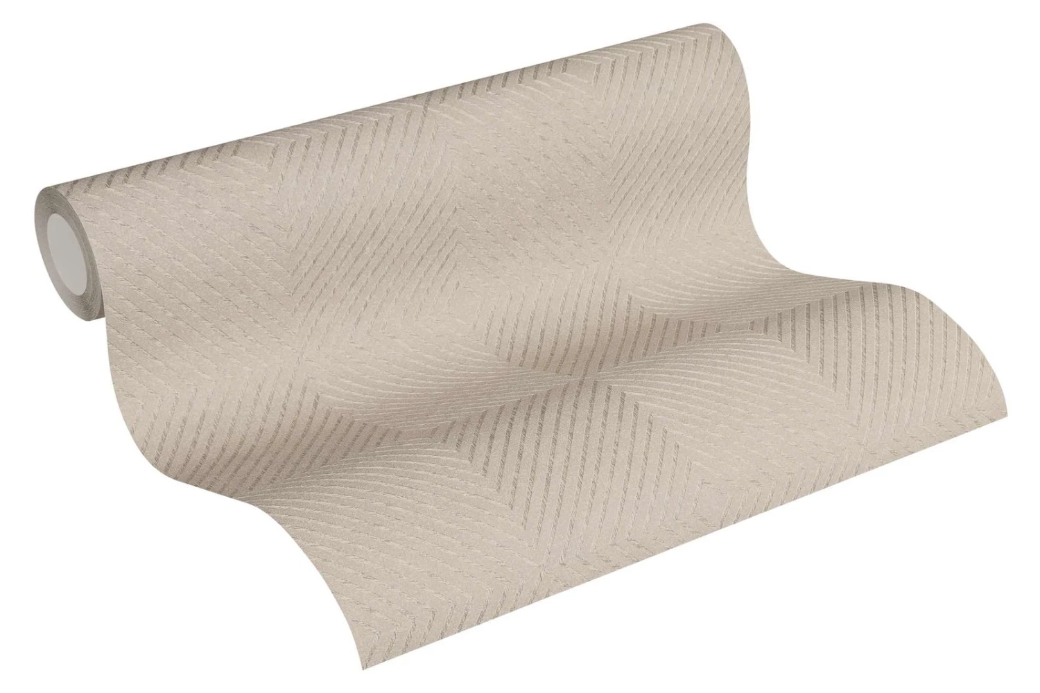 Vliestapete Grafik Raute beige grau 36926-2 Vliestapete Grafik Raute Beige Grau 36926-2 -livingwalls Tapeten Vliestapete Grafik Raute beige creme Glanz 36926 2 191357 2