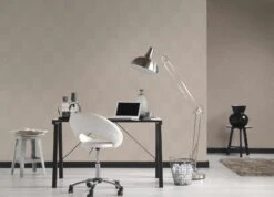 Vliestapete Grafik Raute Beige Grau 36926-2