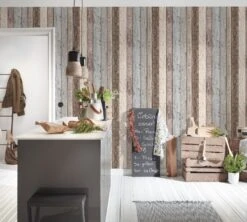 Vliestapete Holzoptik Planken Beige Grau 8550-39 -livingwalls Tapeten Vliestapete Holzoptik Planken beige grau 8550 39 127194 8