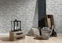 Vliestapete Steinmauer Vintage Grau Orange 36929-2 -livingwalls Tapeten Vliestapete Steinmauer Vintage grau orange 36929 2 191372 1