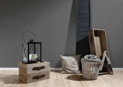 Vliestapete Uni Textil-Optik Anthrazit 36922-3 -livingwalls Tapeten Vliestapete Textil Optik grau 36922 3 191335 2