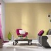 Vliestapete Uni Textil-Optik Gelb 36932-6